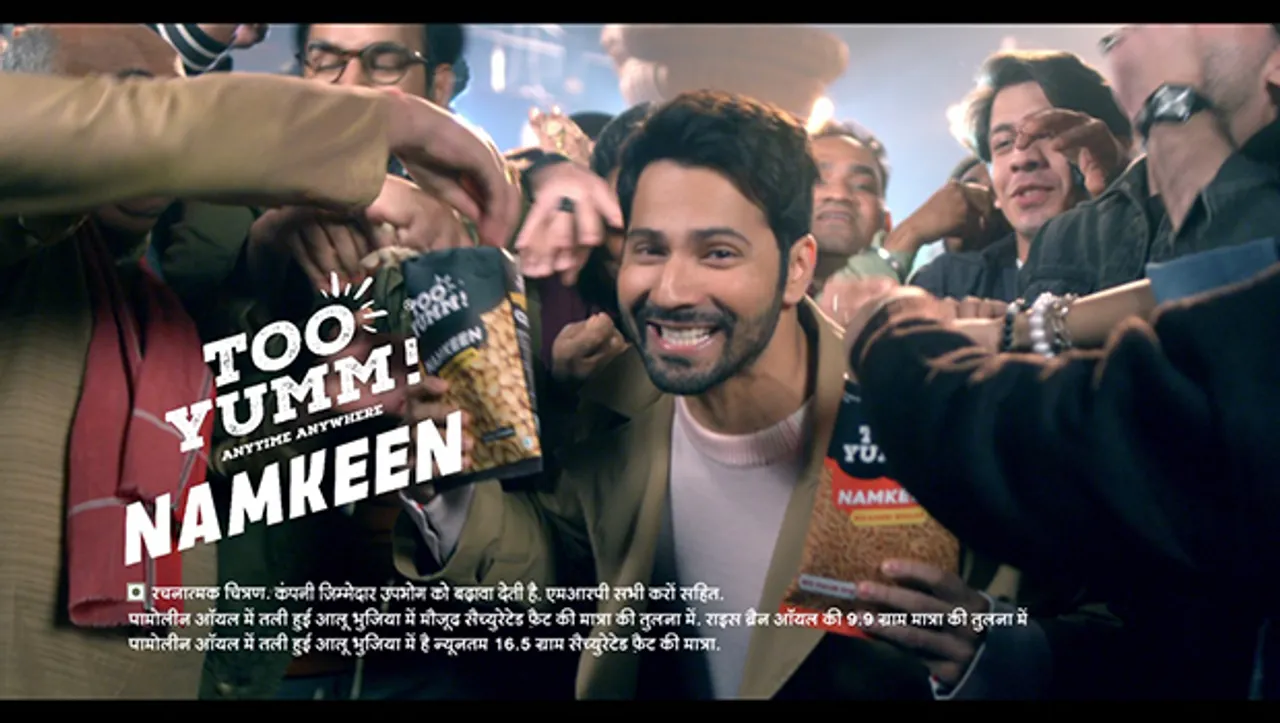 Too Yumm's new TVC announces Varun Dhawan as brand ambassador for its new Indian namkeen range