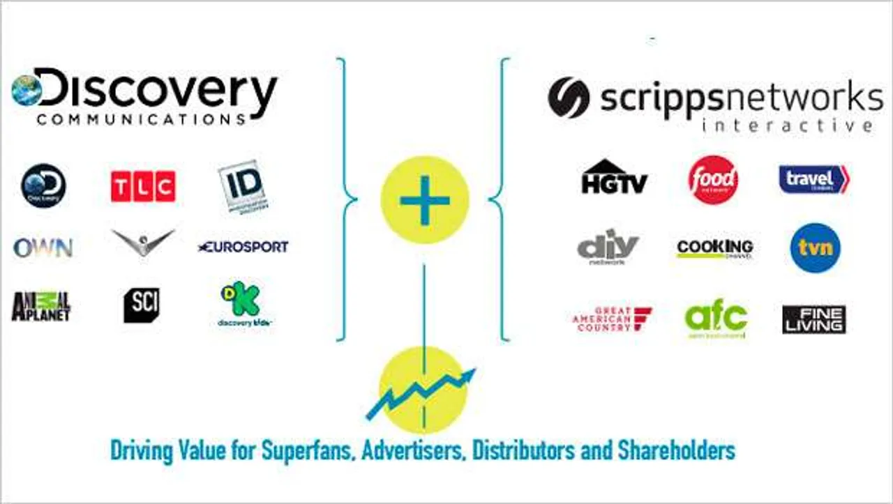 Discovery Communications to acquire Scripps Networks Interactive for $14.6 billion