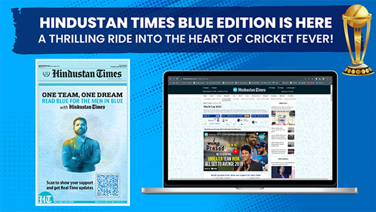 HT Media platforms turn blue to celebrate Men in Blue's World Cup semifinal entry