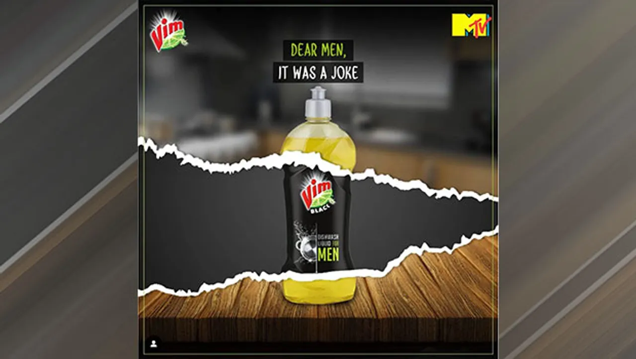 'It was a joke', Vim clarifies after facing backlash for launching dishwashing liquid for men