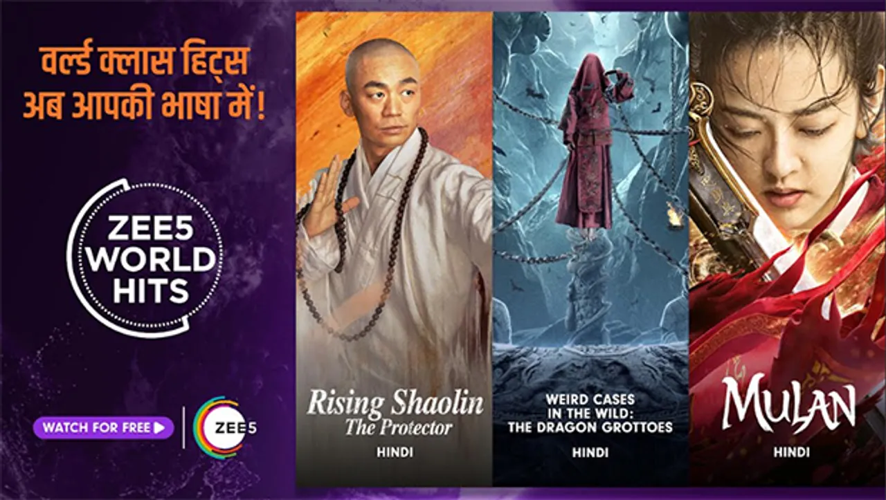 Zee5 to continue bringing international titles in Indian languages as part of 'Zee5 World Hits' campaign
