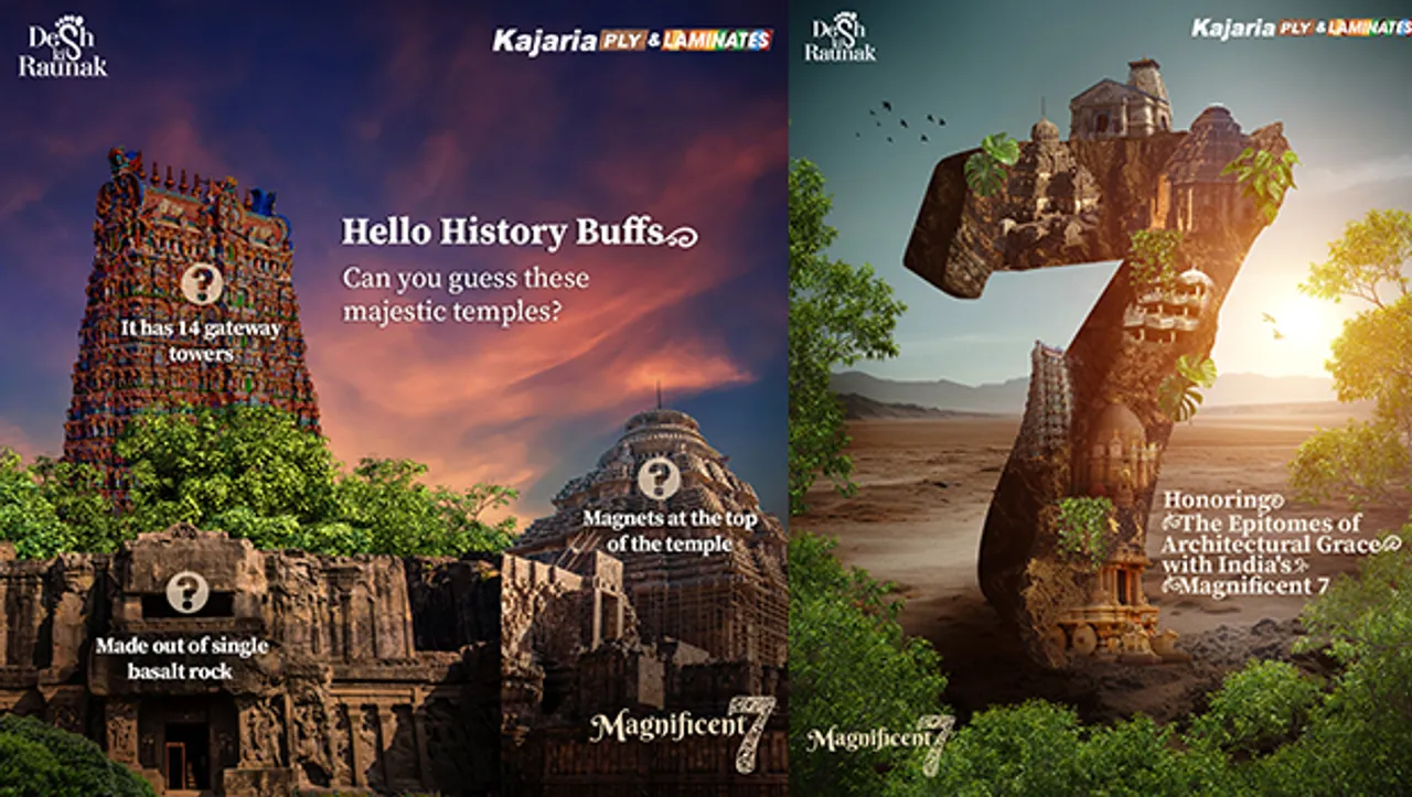 Kajaria Ply and Laminates celebrates India's Temple heritage with 'Magnificent 7'