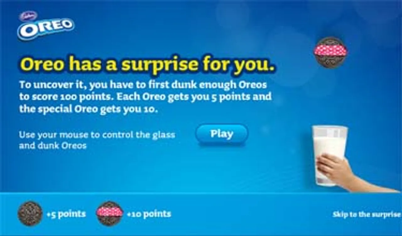 Oreo fans get sneak preview of TVC through Facebook game