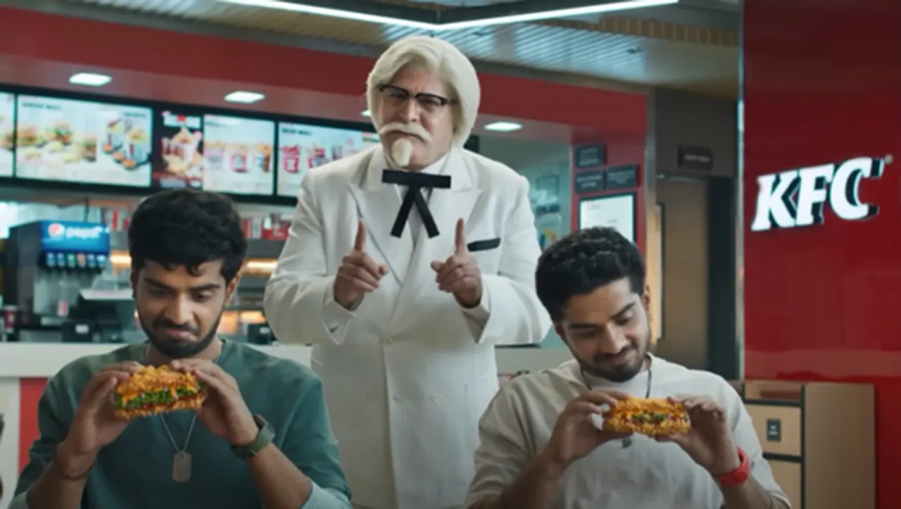 KFC's new proposition is 'Don't think, just eat,' for Double Down Burger in new campaign