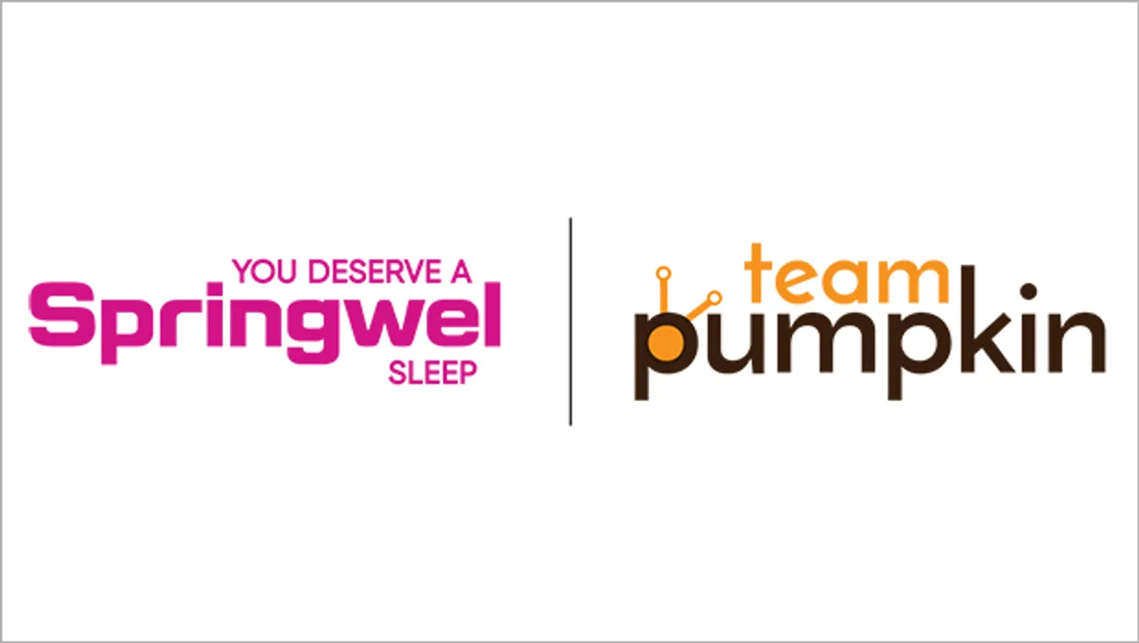 Team Pumpkin bags creative, digital duties, and offline collaterals for Springwel Mattress India