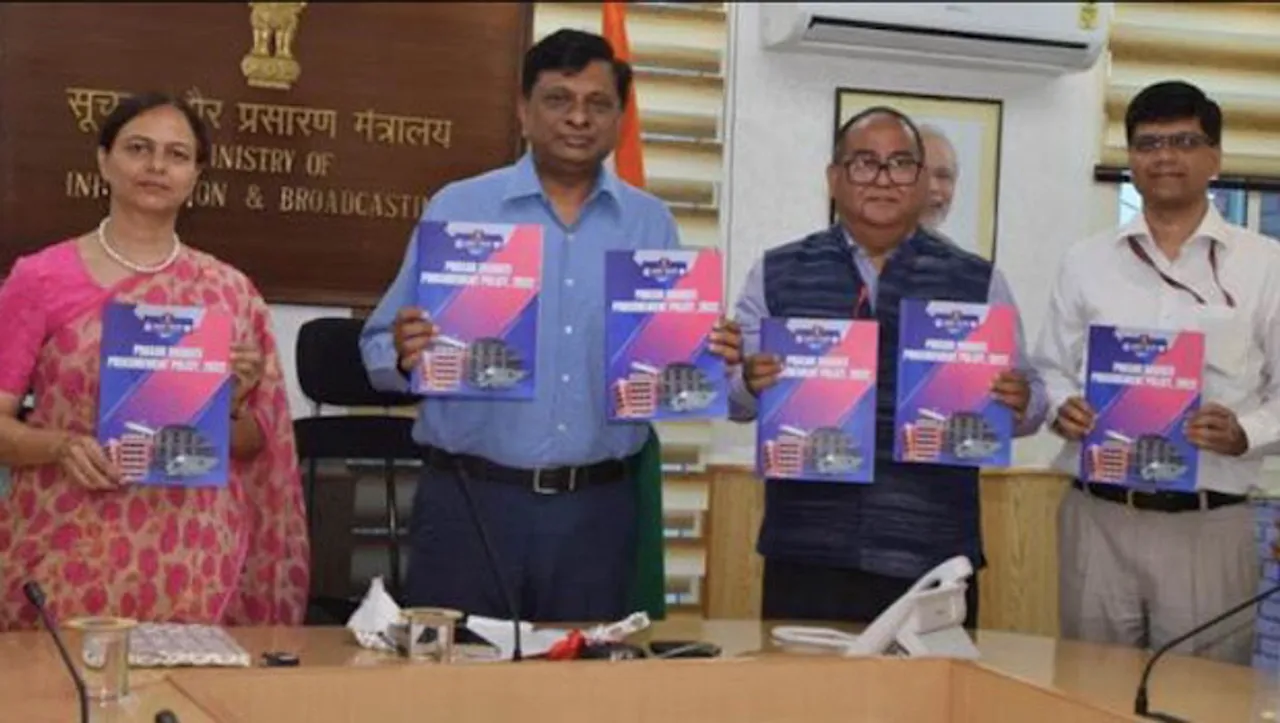 I&B Secretary Apurva Chandra releases Prasar Bharati's procurement policy