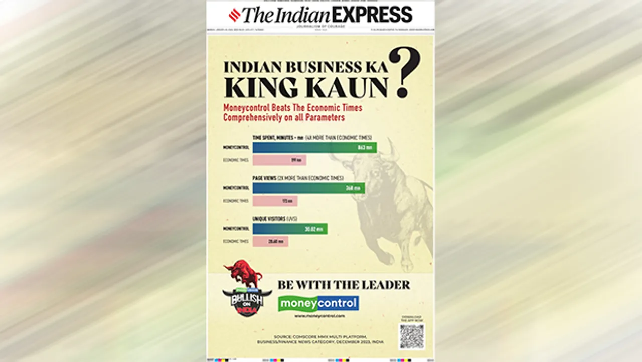 Moneycontrol launches print campaign against ET