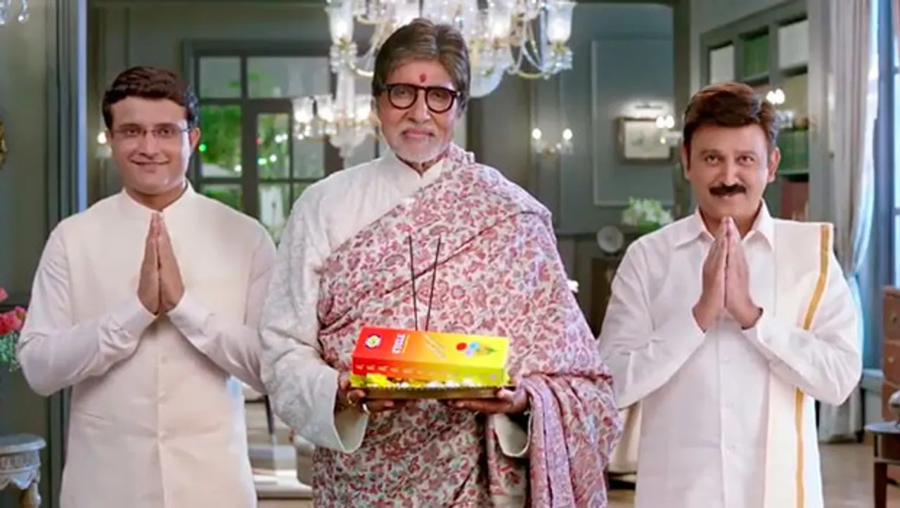 Amitabh Bachchan, Sourav Ganguly, Ramesh Arvind show purity of prayer in Cycle Pure Agarbathies ad 