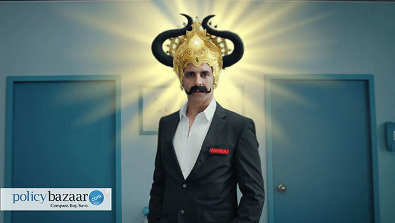 Akshay Kumar dons Yamraj look in policybazaar.com's new term insurance campaign