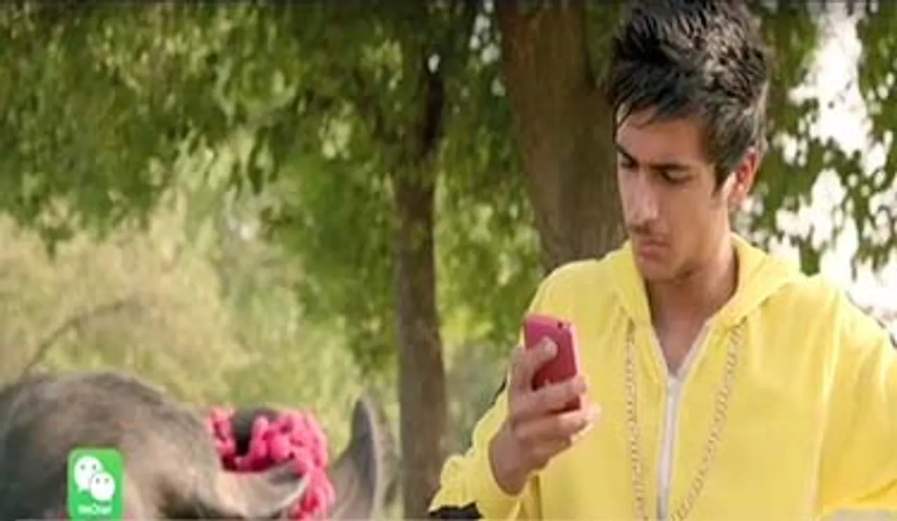 WeChat makes a point with Jaat boy and his buffalo 'Katrina'