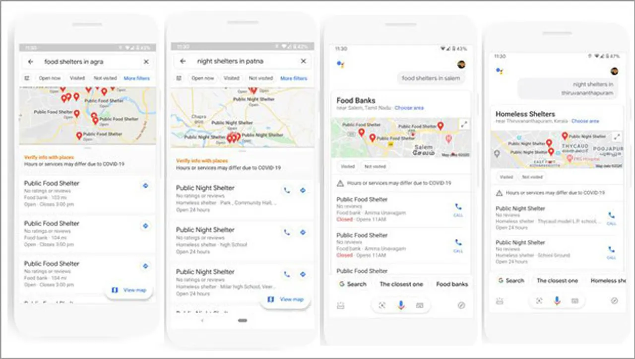 #FightingCoronavirus: Google Maps includes locations of food and night shelters across India