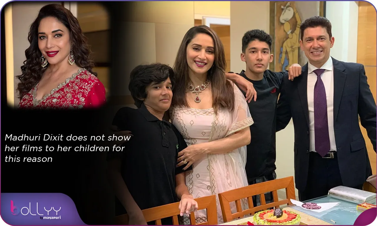 Madhuri Dixit does not show her films to her children for this reason