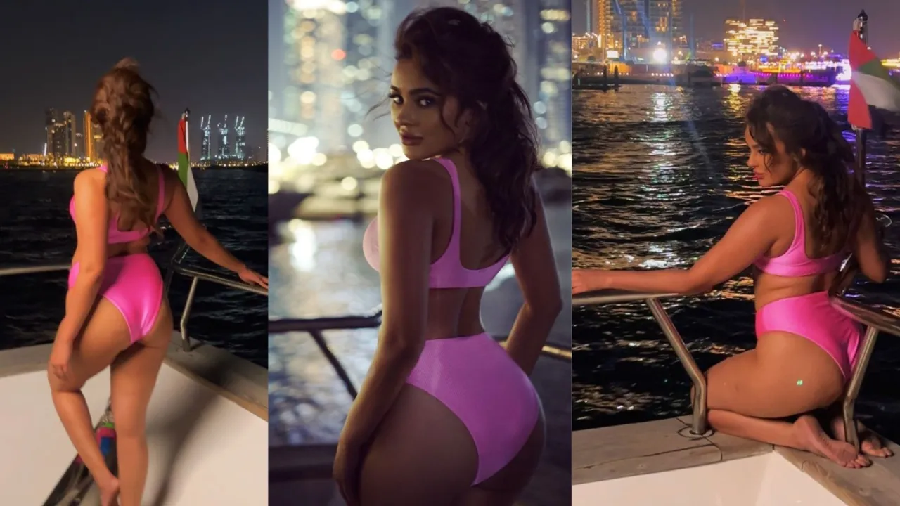 Seerat Kapoor Turns Up the Heat in a Bold Hot Pink Bikini in Dubai!