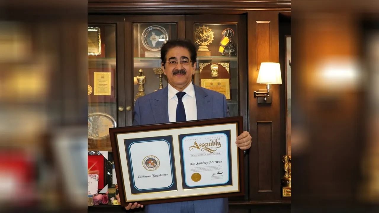Sandeep Marwah Honored by California State Assembly for HOPEBLIT Work