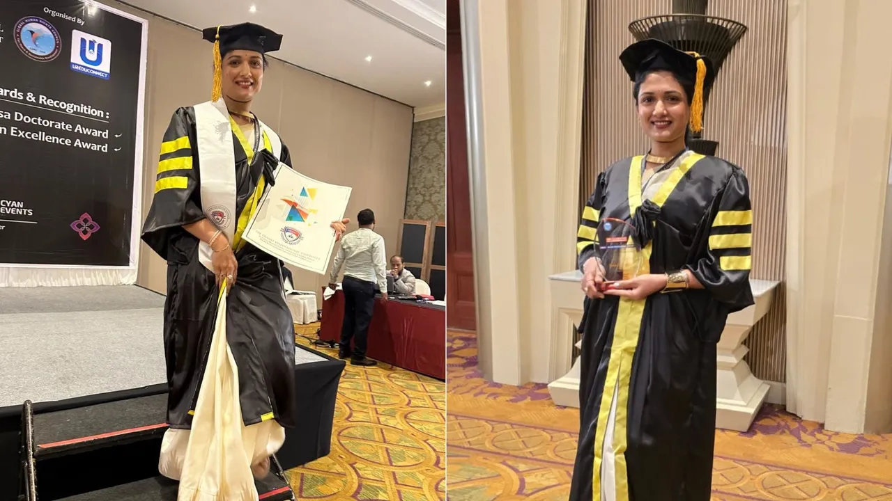 Double celebration for multilingual actress Eesha Agarwal