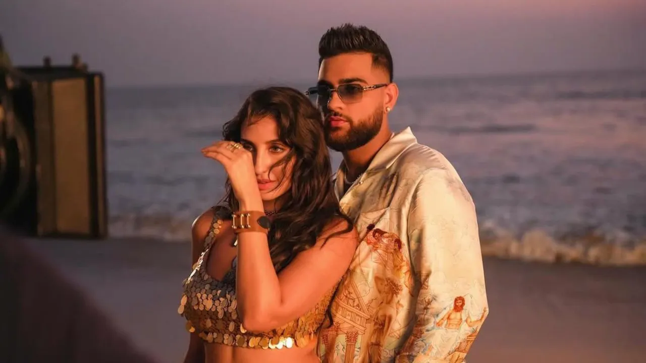 Nora Fatehi & Karan Aujla Share Fun Punjabi BTS Clip from 'Aaye Haaye'
