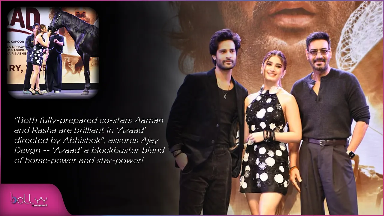 Both fully-prepared co-stars Aaman and Rasha are brilliant in 'Azaad' directed by Abhishek