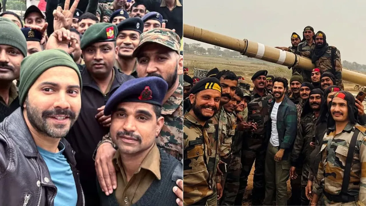 Varun Dhawan shared the first glimpse from the sets of the film Border 2