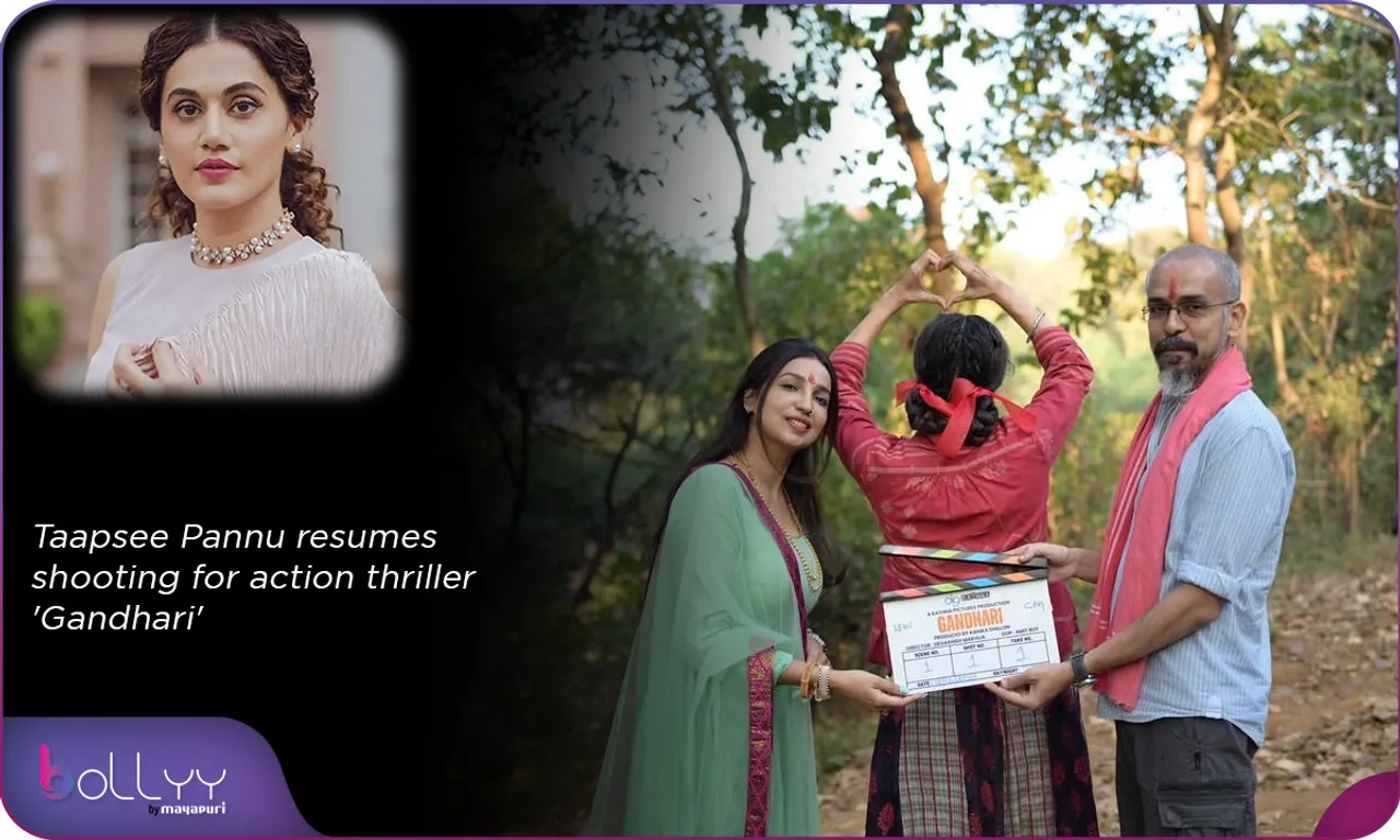 Taapsee Pannu resumes shooting for action thriller 'Gandhari'
