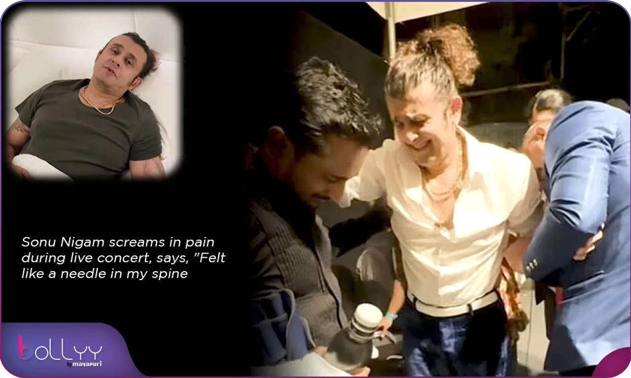 Sonu Nigam screams in pain during live concert, says, Felt like a needle in my spine