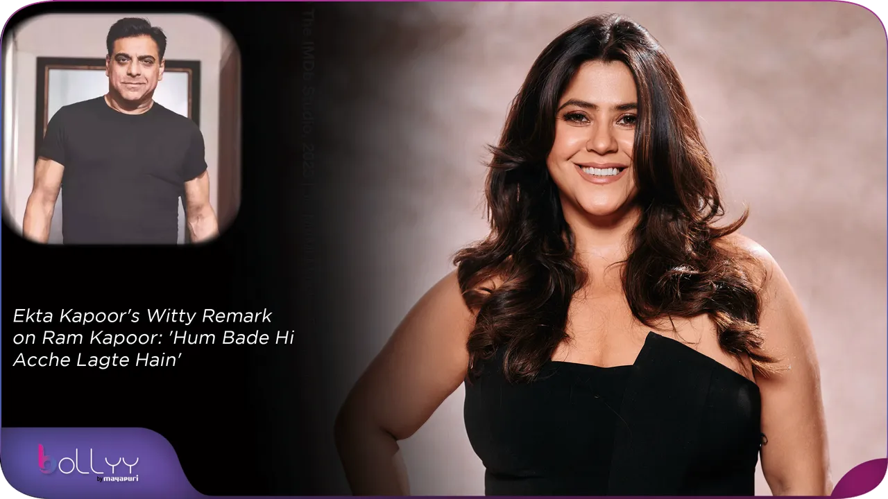 Ekta Kapoor News Ekta's Witty Remark on Ram Kapoor 'Hum Bade Hi Acche Lagte Hain'