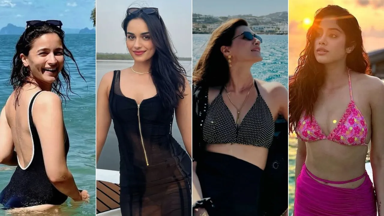 Celebrity Swimwear Alia, Manushi, Kriti & Janhvi’s Bikini Looks Worth Stealing