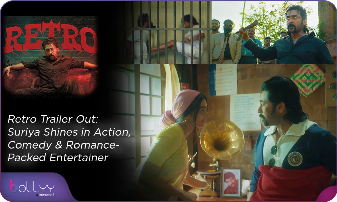 Retro Trailer Out Suriya Shines in Action, Comedy & Romance-Packed Entertainer