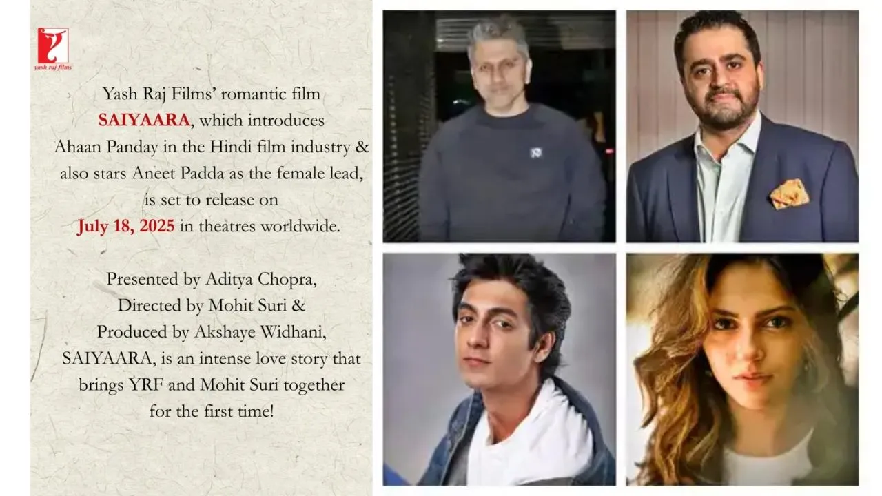 Saiyaara Movie Announcement YRF & Mohit Suri’s Intense Love Story Hits July 18