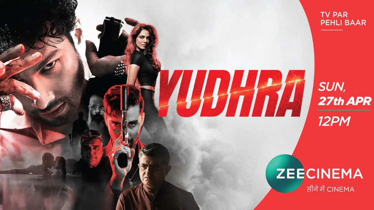 Yudhra World Television Premiere Explosive Action on Zee Cinema This Sunday