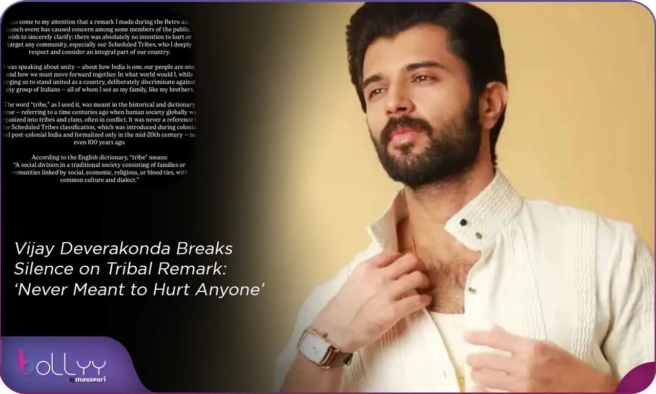 Vijay Deverakonda Breaks Silence on Tribal Remark ‘Never Meant to Hurt Anyone’