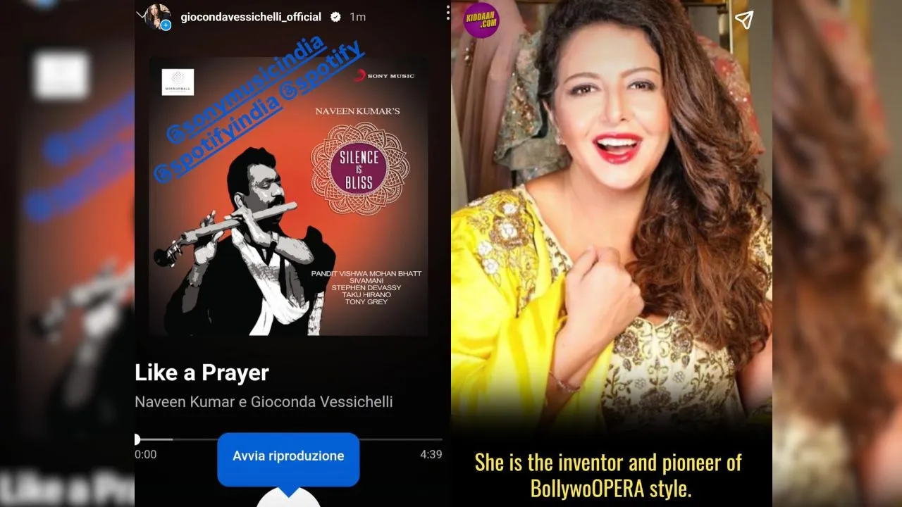 Gioconda Vessichelli and AR Rahman's flutist Naveen Kumar's new song 'Like a Prayer' on Sony label,