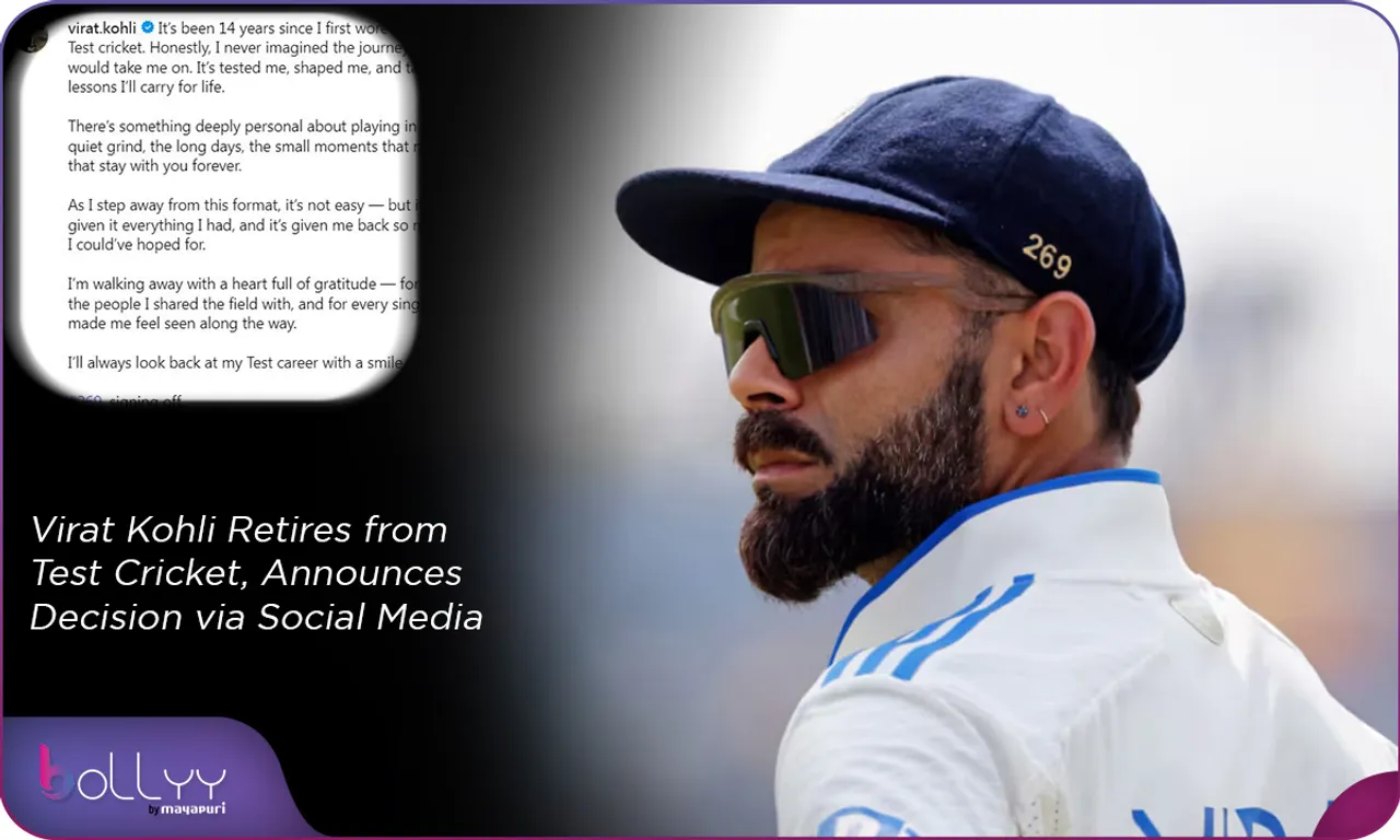 Virat Kohli Retires from Test Cricket, Announces Decision via Social Media