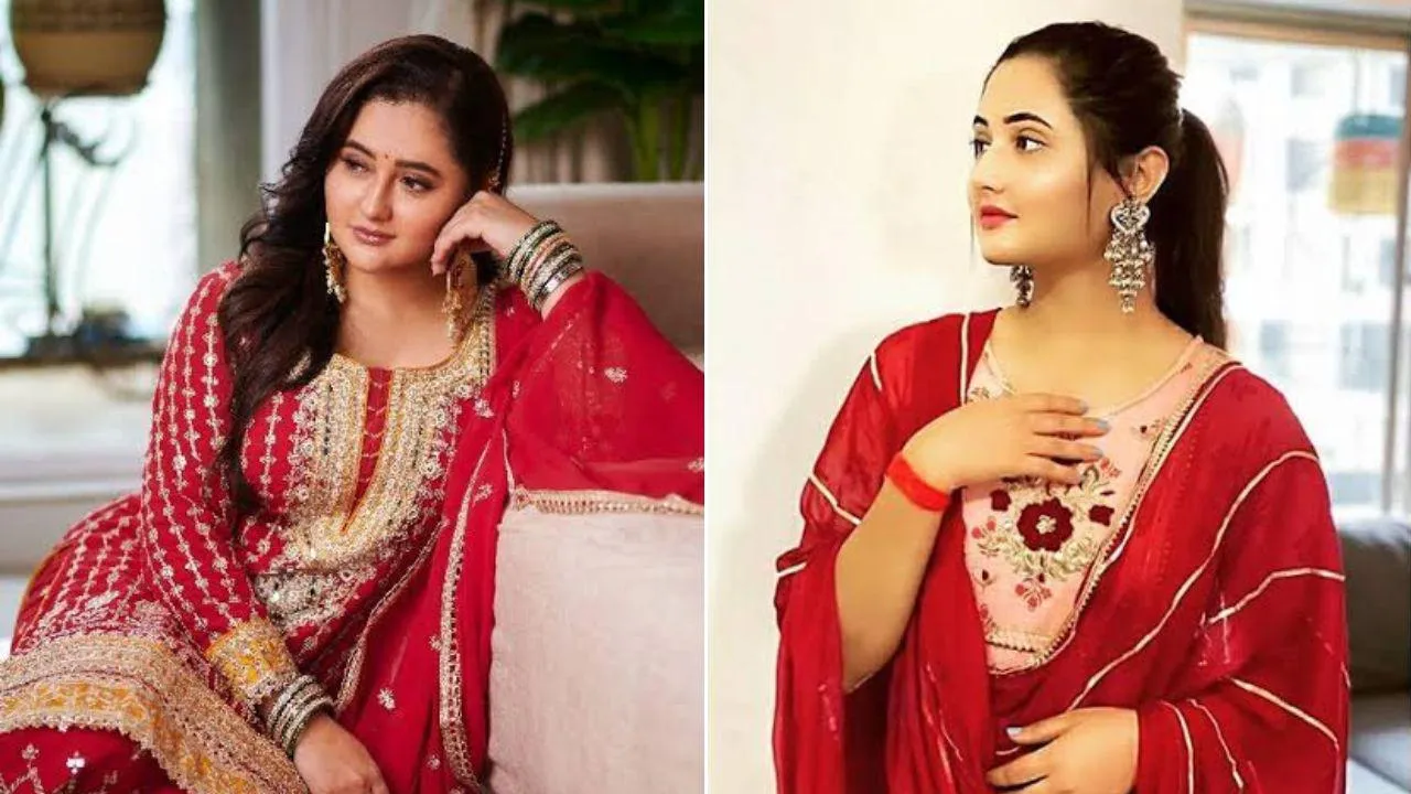 Actress Rashami Desai Slays in Orange Ethnic Look