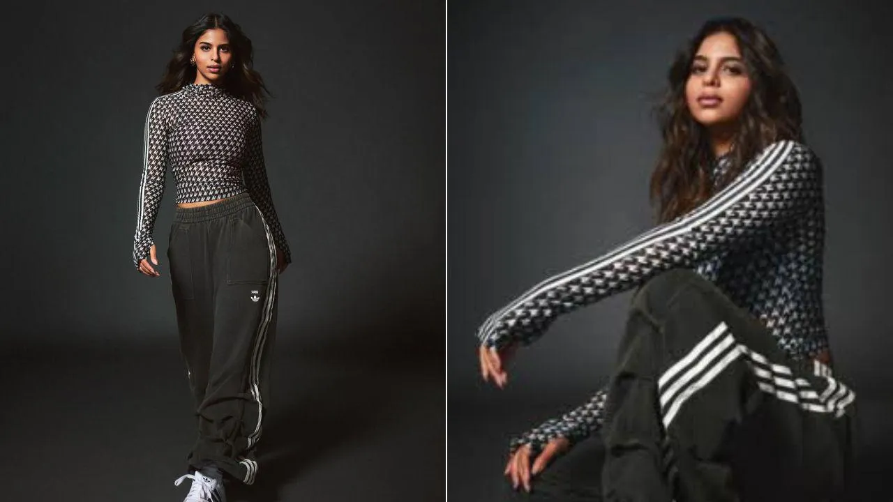 Suhana Khan's Adidas India Pics Win Praise from Shah Rukh Khan on Social Media