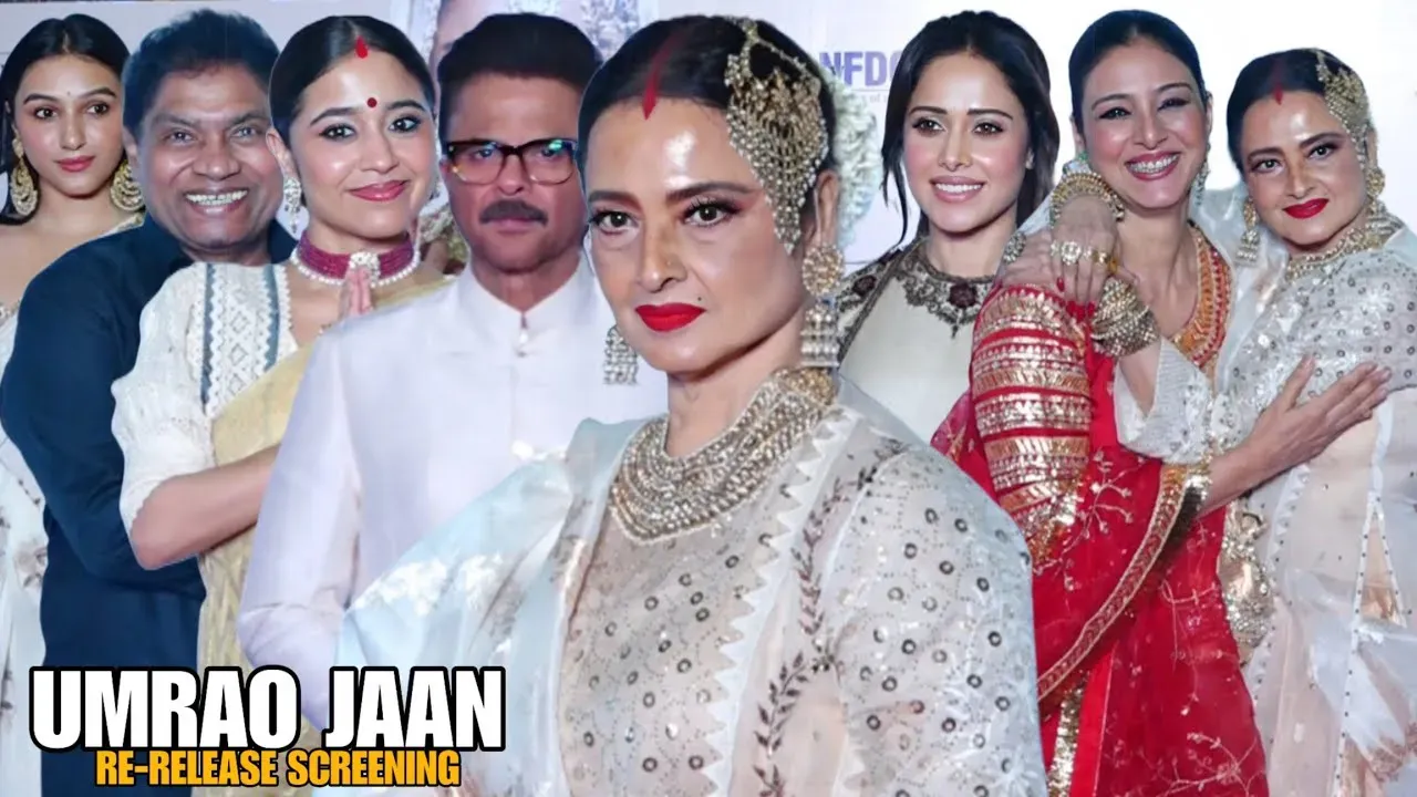 Umrao Jaan Re-Release Special Screening-  Rekha Stuns, Alia, Tabu & Janhvi Also Dazzle