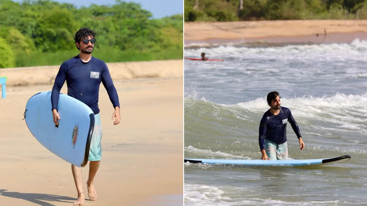 Priyanshu Painuli, the actor of Mirzapur, Extraction, Rashmi Rocket, Bhavesh Joshi Superhero, learned surfing in Sri Lanka