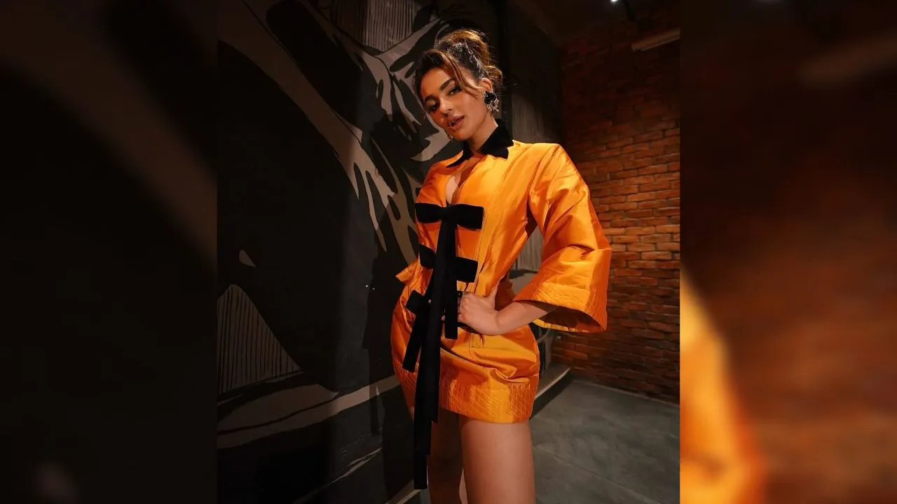 Seerat Kapoor Serves Orange Candy Ice Cream with Style & Diva Energy 🍦✨