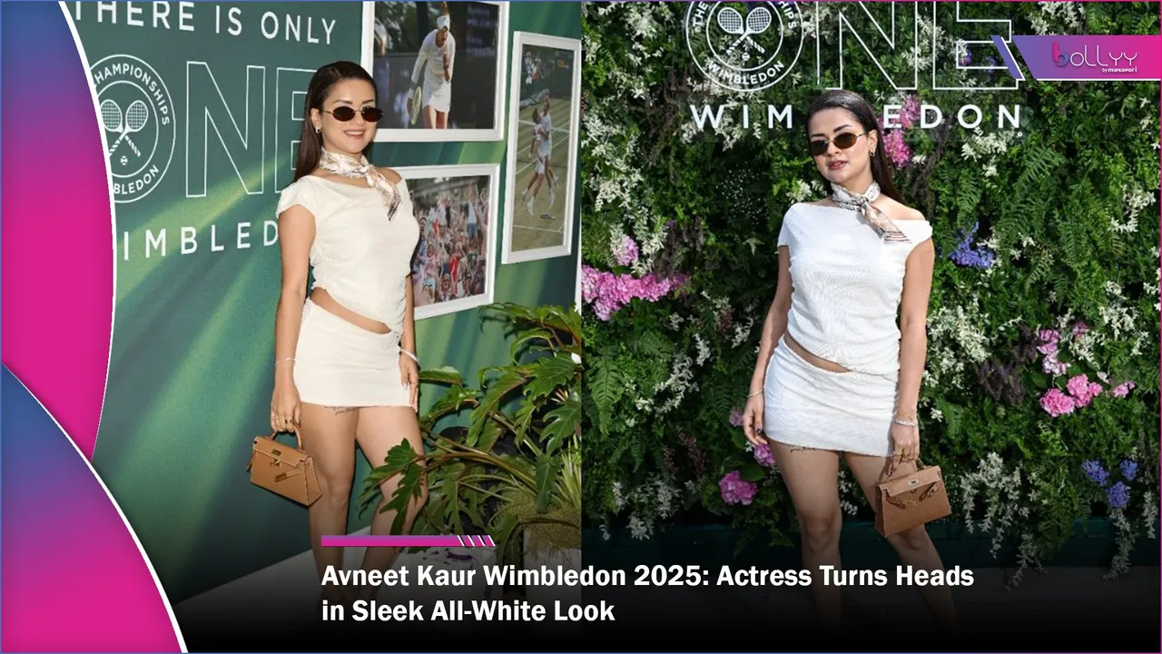 Avneet Kaur Wimbledon 2025 Actress Turns Heads in Sleek All-White Look
