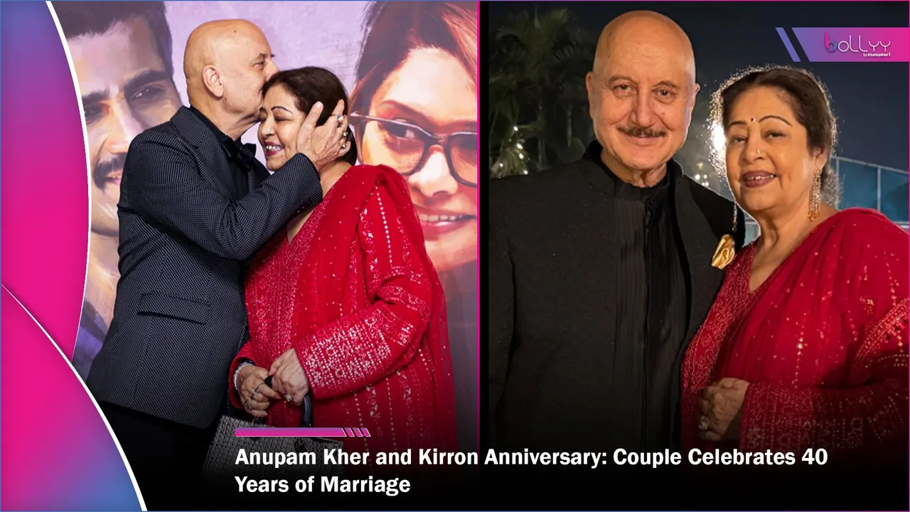Anupam Kher and Kirron Anniversary