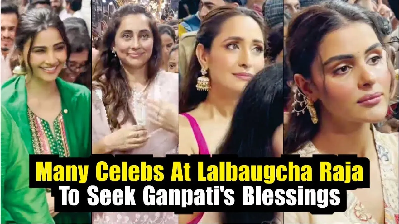 Stars Seek Blessings at Lalbaugcha Raja