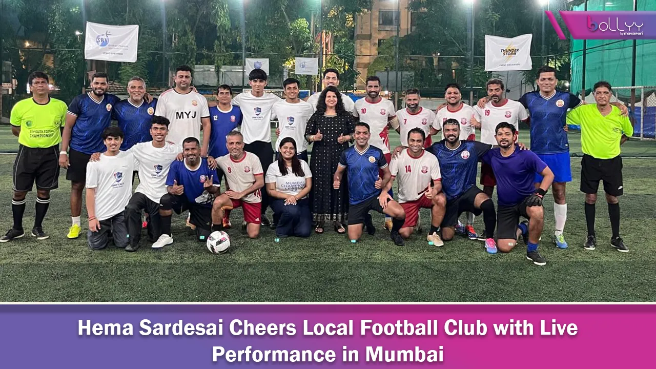 Hema Sardesai Cheers Local Football Club (2)