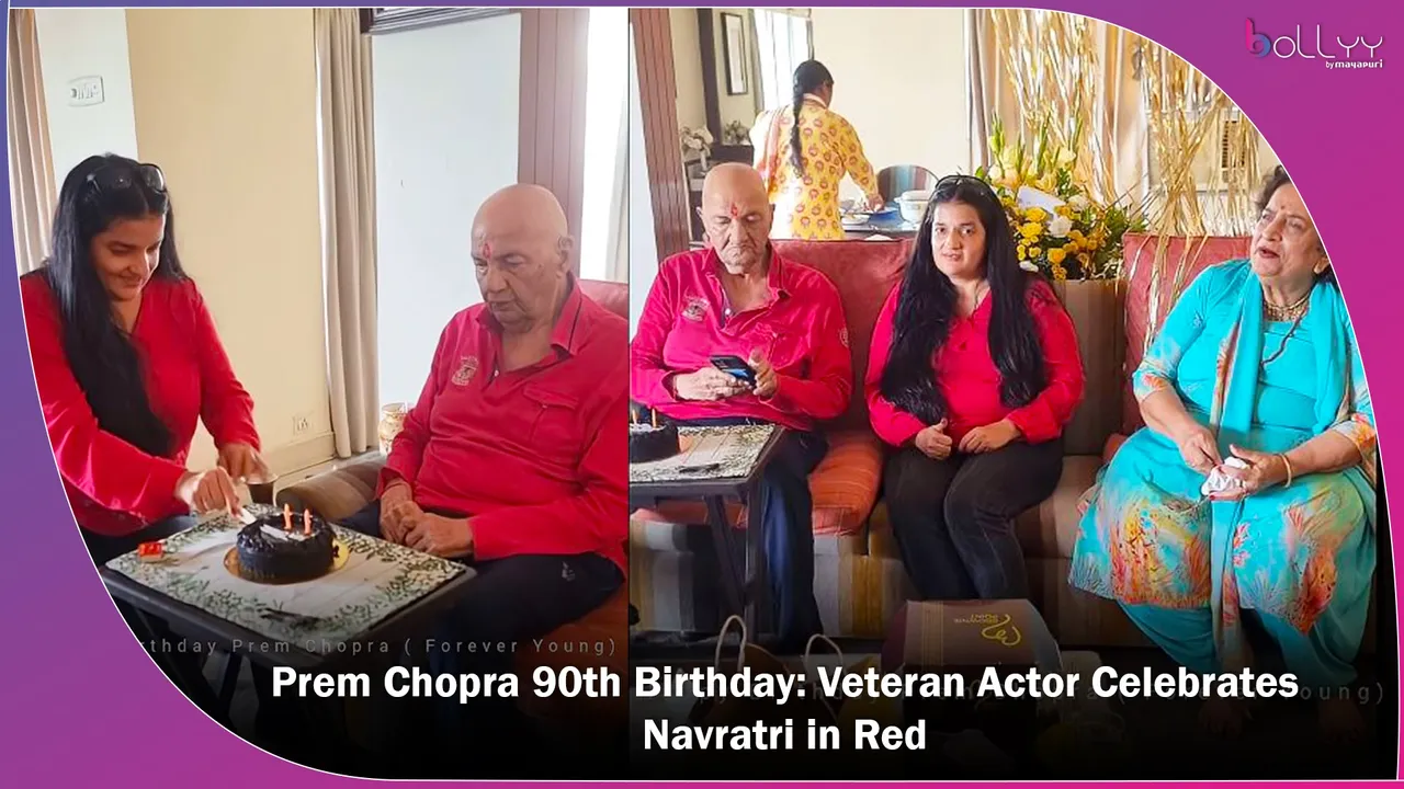 Prem Chopra 90th Birthday Veteran Actor Celebrates Navratri in Red