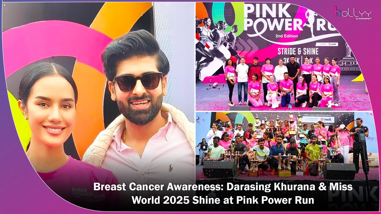 Breast Cancer Awareness Darasing Khurana & Miss World 2025 Shine at Pink Power Run