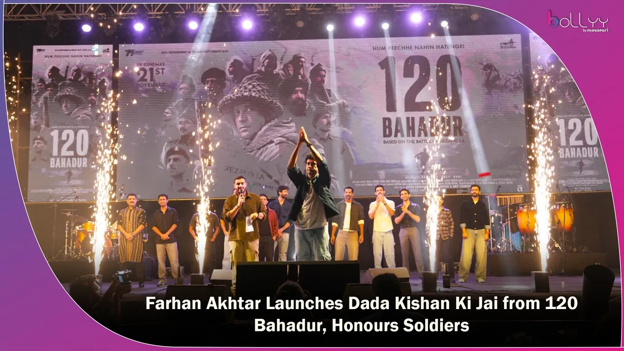 Farhan Akhtar Launches Dada Kishan Ki Jai from 120 Bahadur, Honours Soldiers
