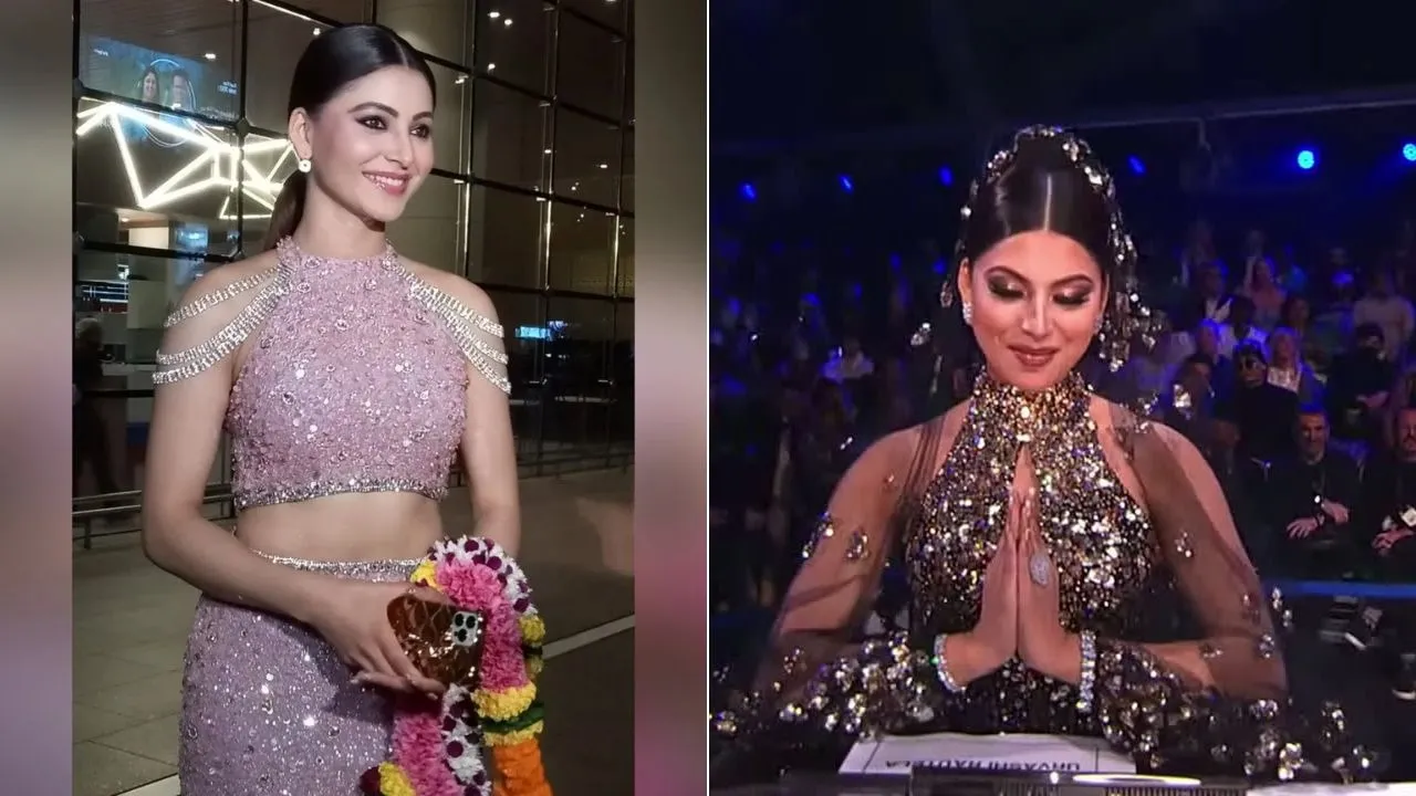 Urvashi Rautela returns to India after judging Miss Universe 2021