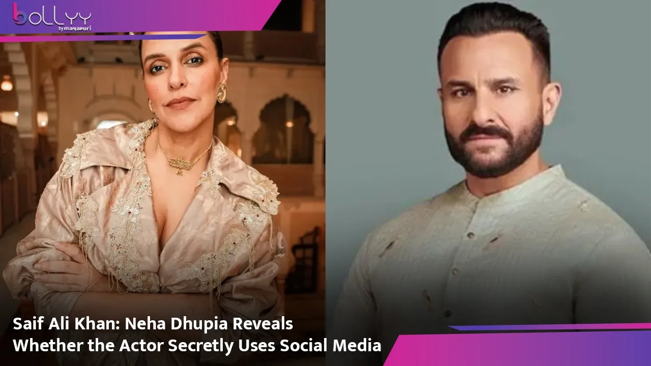 Saif Ali Khan Neha Dhupia Reveals Whether the Actor Secretly Uses Social Media