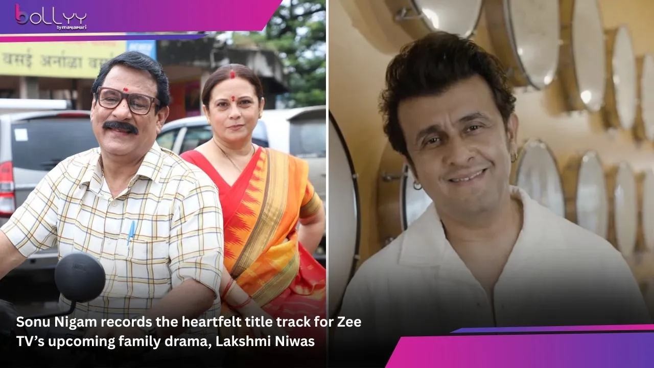 Sonu Nigam records the heartfelt title track for Zee TV’s upcoming family drama, Lakshmi Niwas
