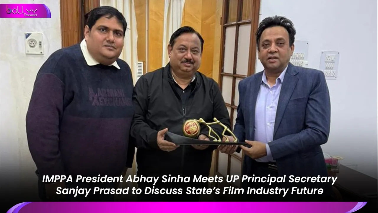 IMPPA President Abhay Sinha Meets UP Principal Secretary Sanjay Prasad to Discuss State’s Film Industry Future