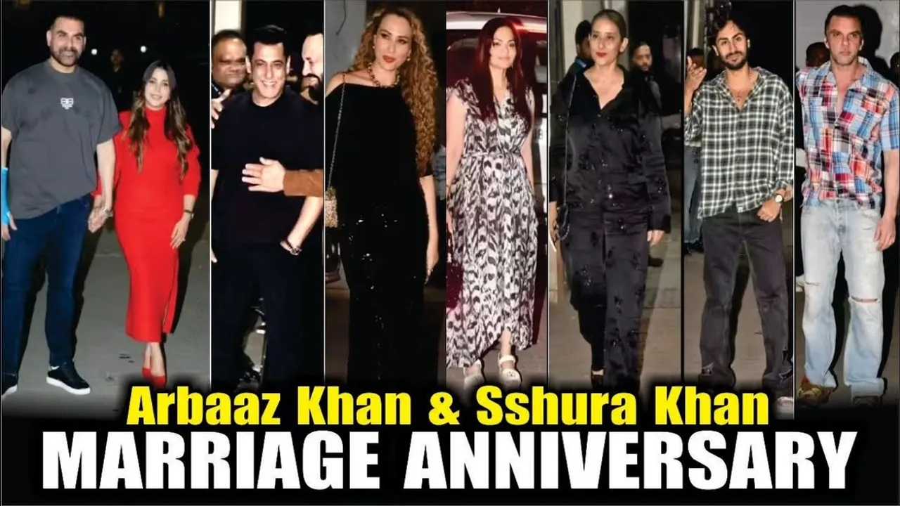 Arbaaz–Sshura Khan Celebrate Wedding Anniversary