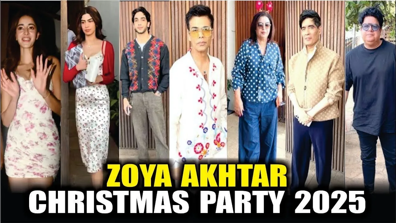 Glamour and Festive Cheer at Zoya Akhtar’s Christmas Party as Ananya